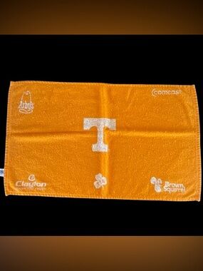 Tennessee Volunteers Orange Rally Hand Towel White T Logo 100% Cotton 15” x 25”